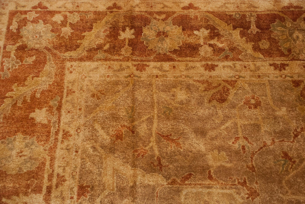 RESERVED 10x13.5 New Gold Wash Indian Oushak Design Carpet