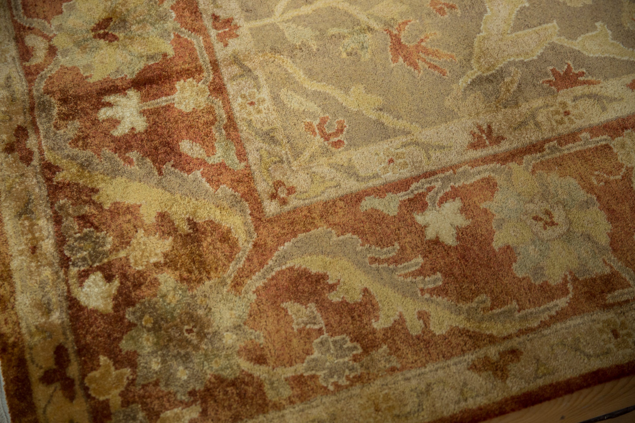8.5x11.5 New Gold Wash Indian Oushak Design Carpet