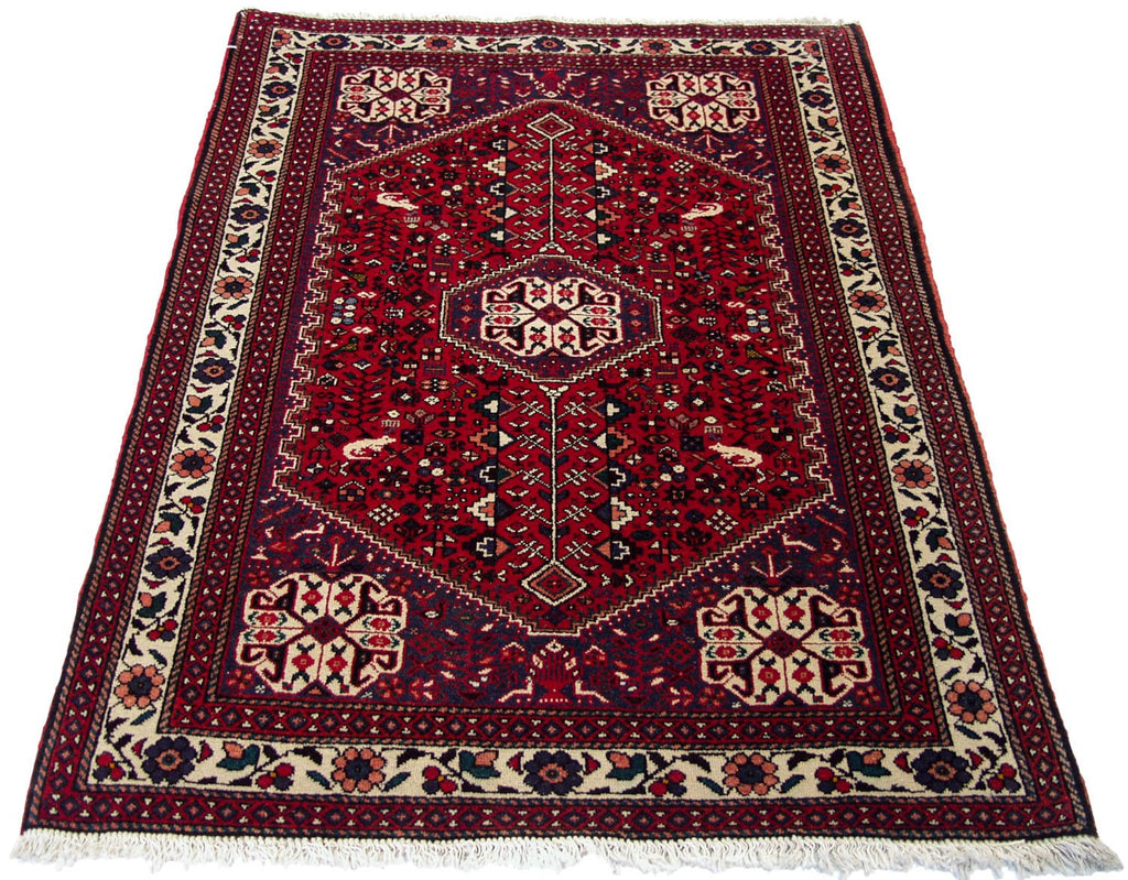 3.5x5 Vintage Abadeh Rug