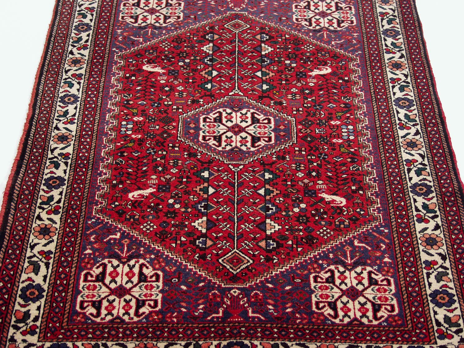3.5x5 Vintage Abadeh Rug
