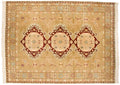 9x12 Vintage Distressed Bulgarian Caucasian Design Carpet