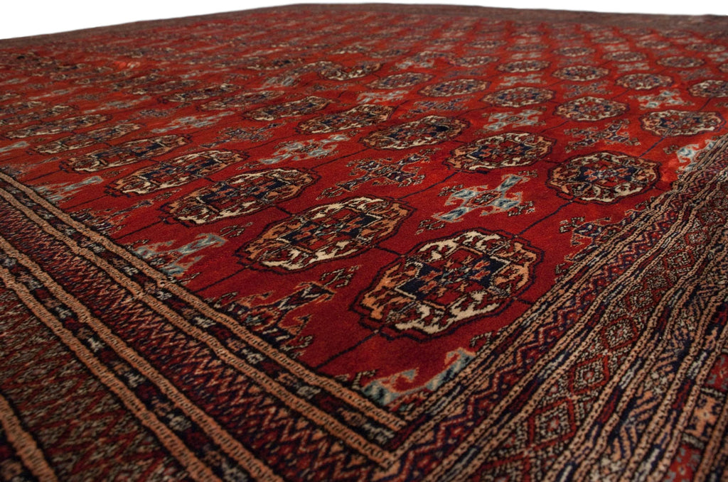 12x12.5 Vintage Fine Bokhara Square Carpet