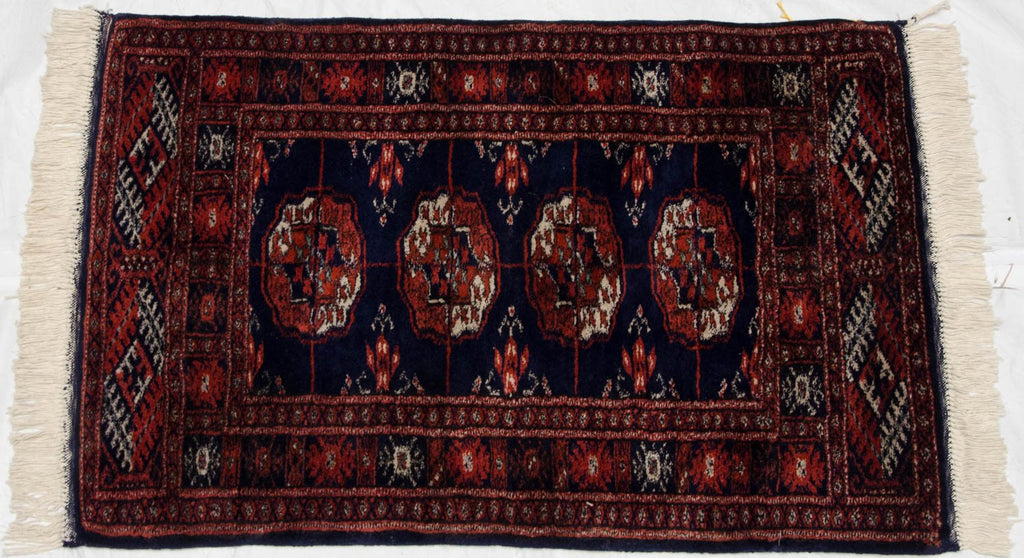 2x3 Vintage Fine Bokhara Rug Mat