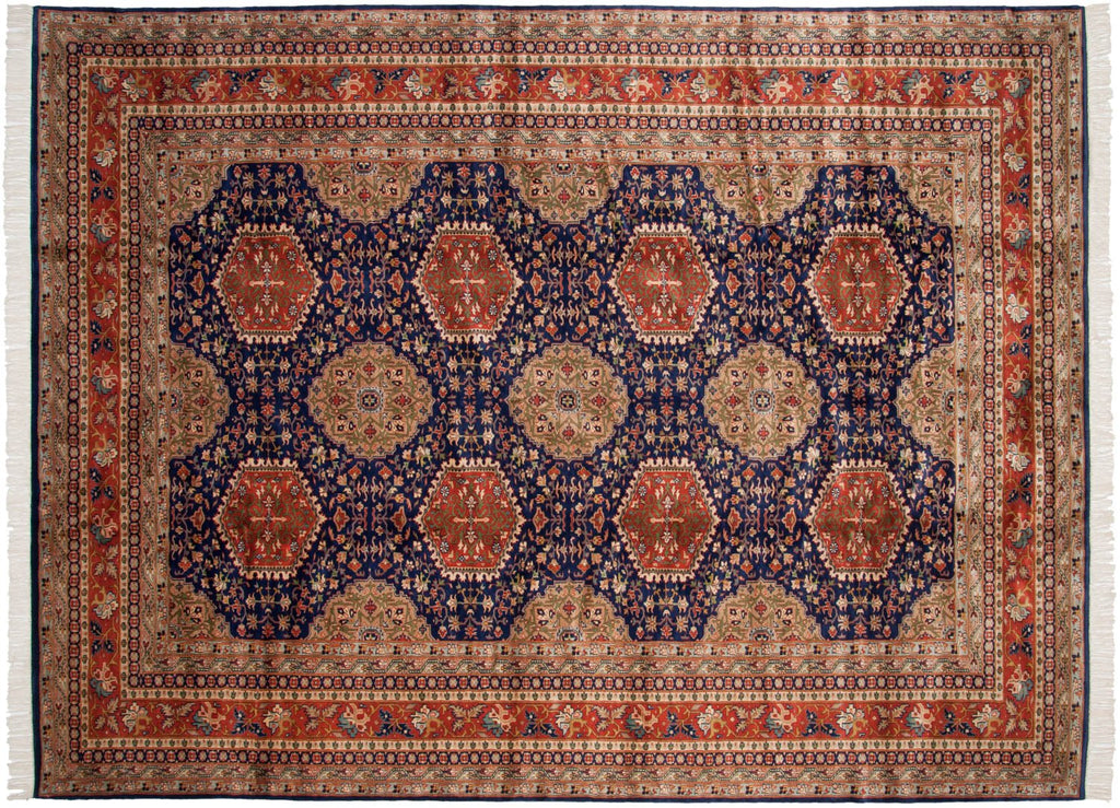 9x12 Vintage Fine Pakistani Caucasian Design Carpet