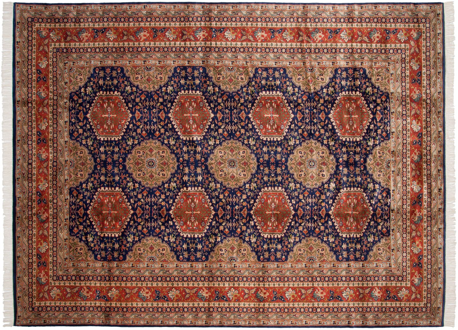 9x12 Vintage Fine Pakistani Caucasian Design Carpet