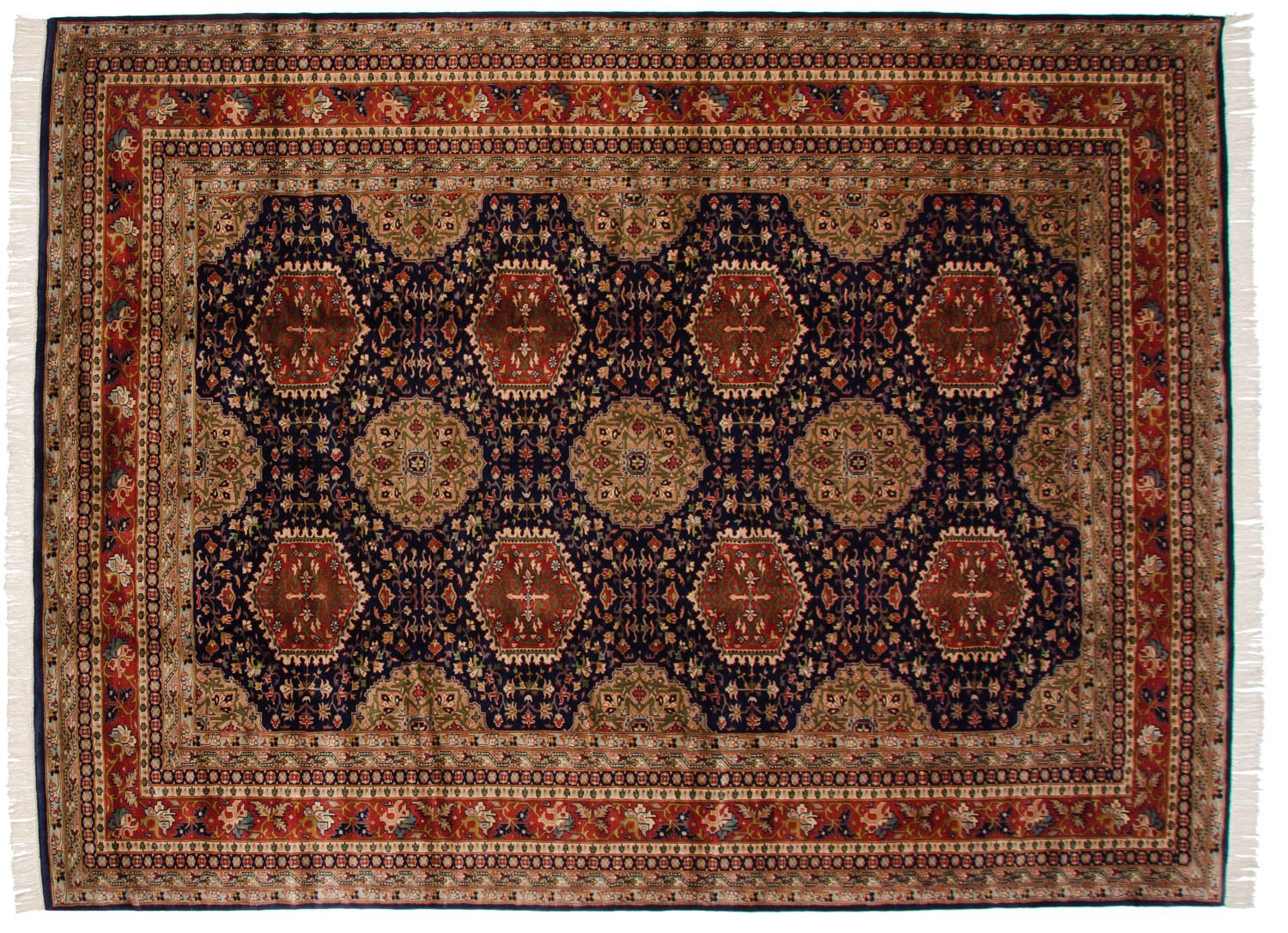 9x12 Vintage Fine Pakistani Caucasian Design Carpet