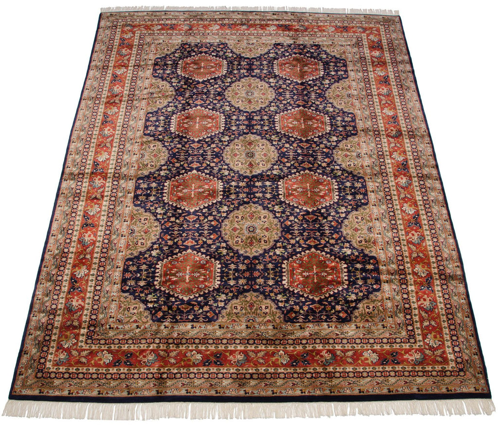 9x12 Vintage Fine Pakistani Caucasian Design Carpet