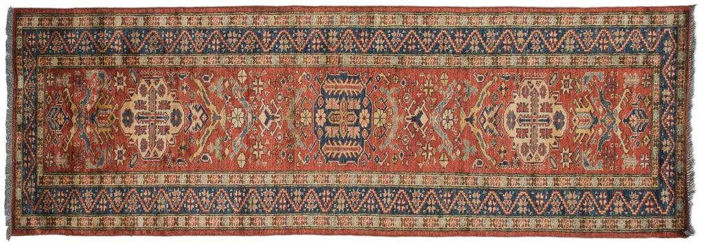2.5x9.5 New Pakistani Caucasian Design Rug Runner