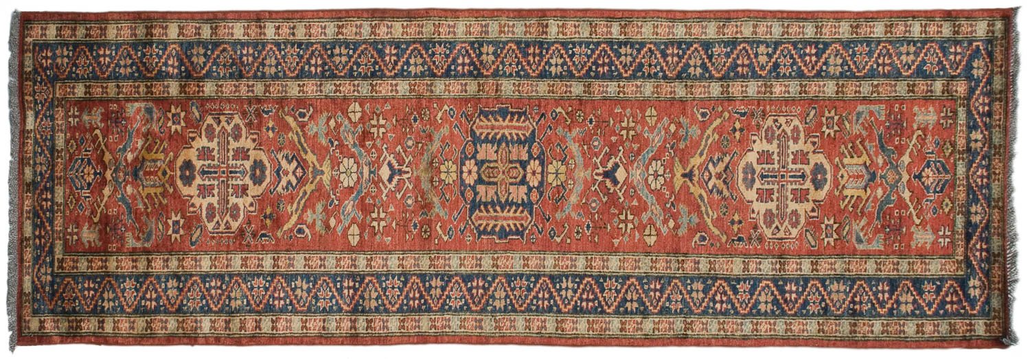 2.5x9.5 New Pakistani Caucasian Design Rug Runner