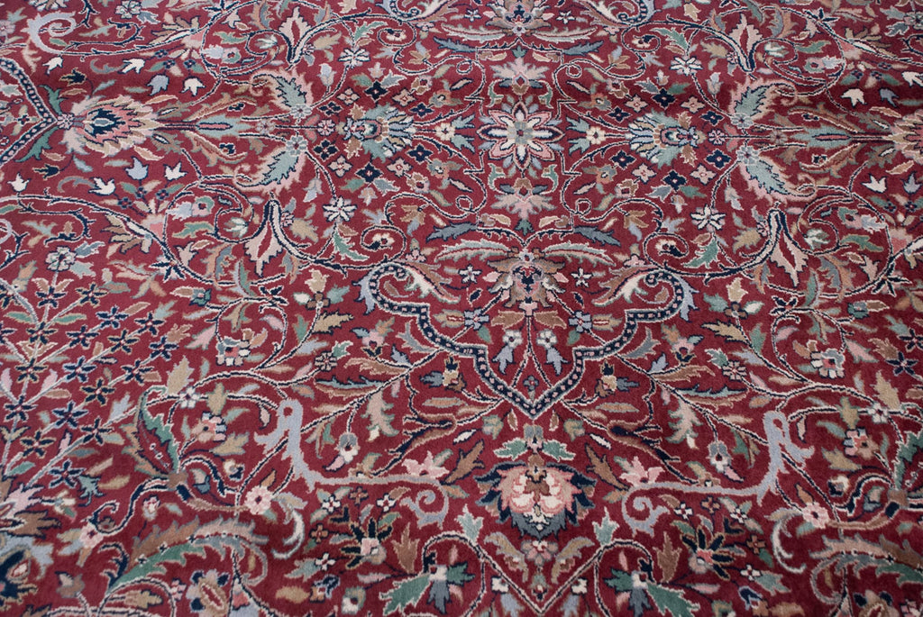 10x14 Vintage Indian Kashan Design Carpet