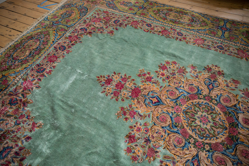 RESERVED 9.5x13.5 Vintage Kerman Carpet