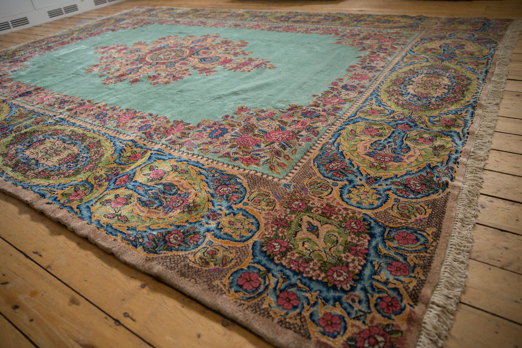 RESERVED 9.5x13.5 Vintage Kerman Carpet