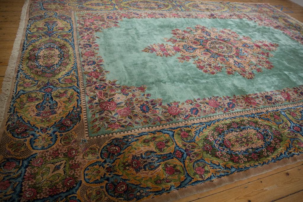 RESERVED 9.5x13.5 Vintage Kerman Carpet