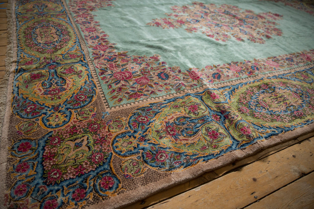 RESERVED 9.5x13.5 Vintage Kerman Carpet