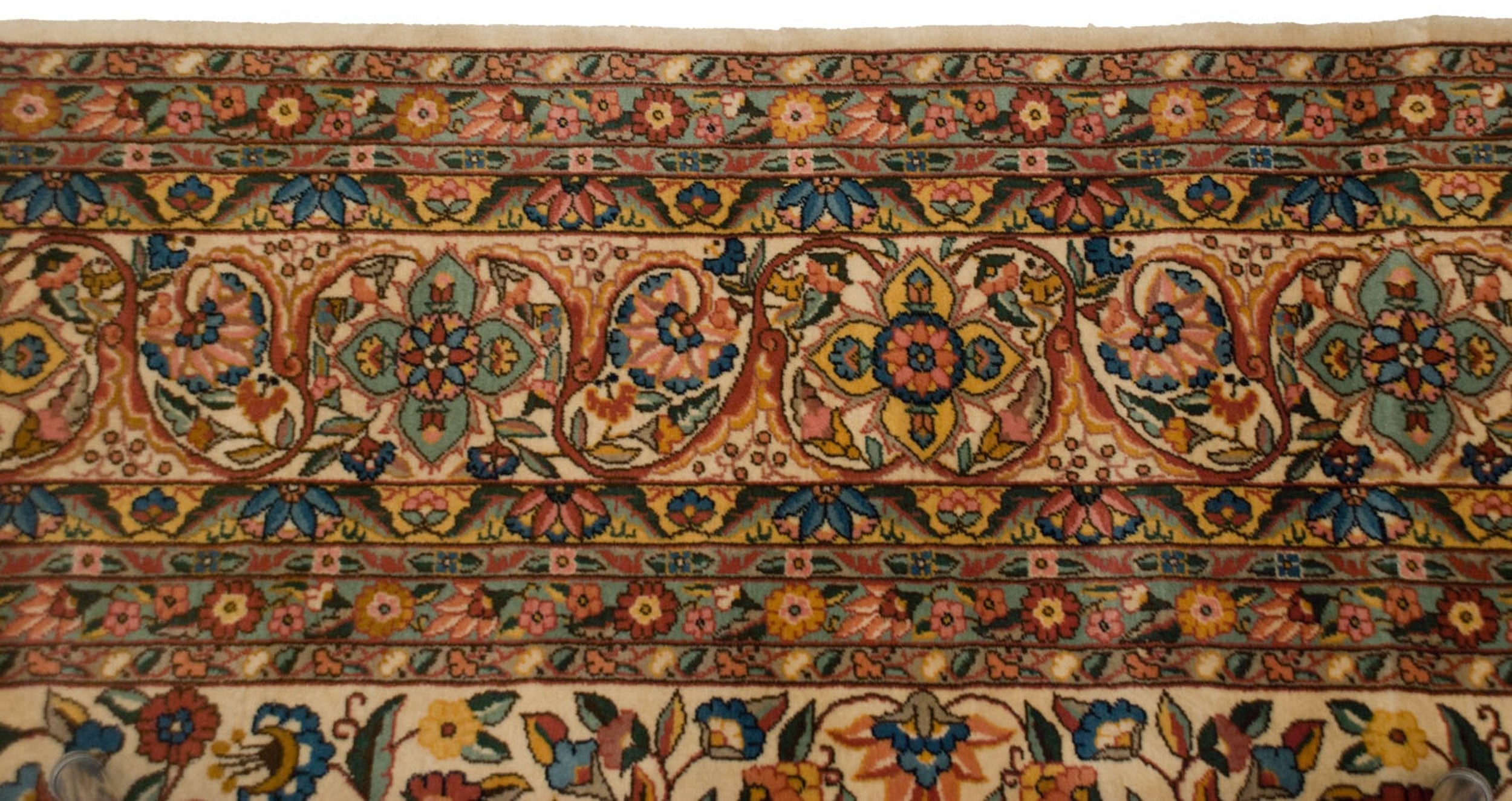 10x14.5 Vintage Fine Bulgarian Isfahan Design Carpet