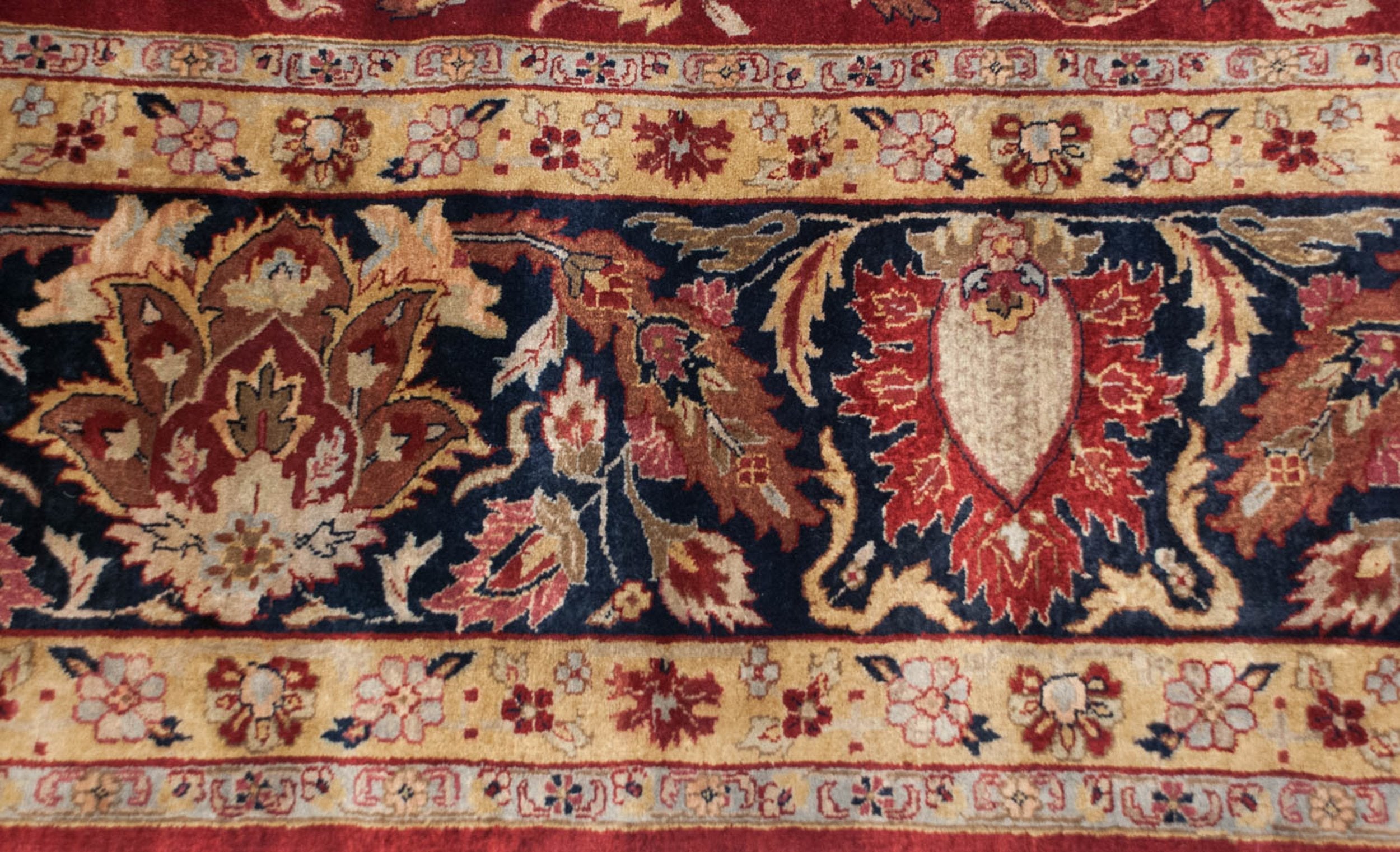 11.5x15 Fine Indian Mohajeran Sarouk Design Carpet