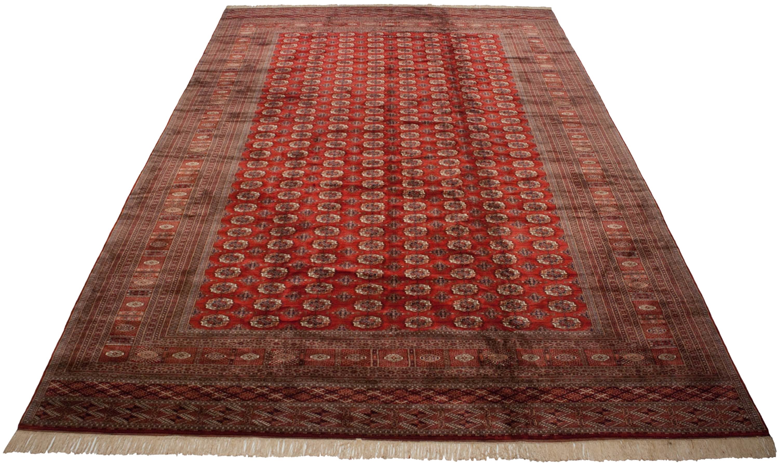 13x19.5 Vintage Fine Bokhara Carpet