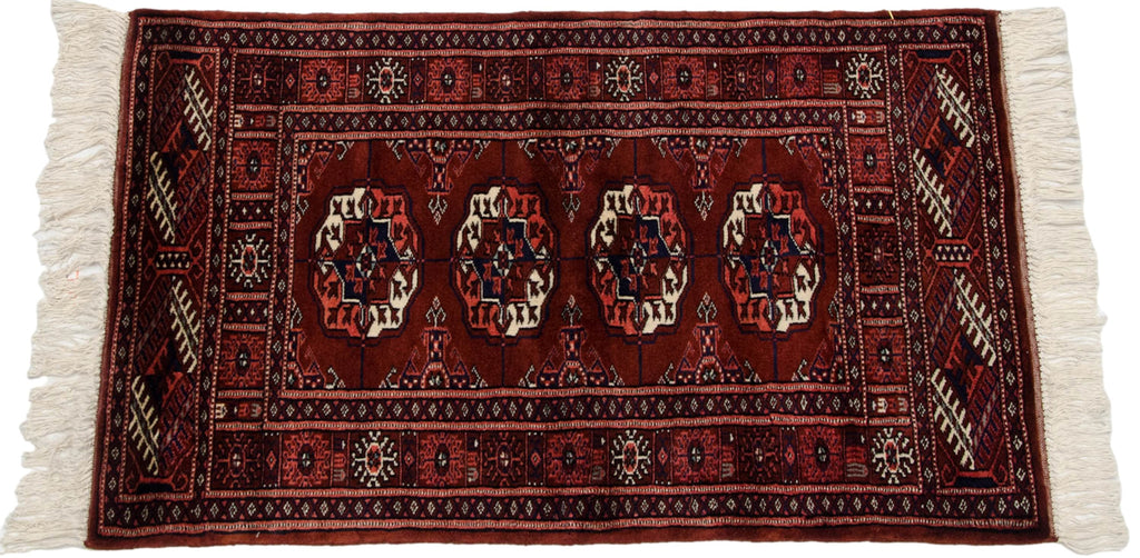 2x3 Vintage Fine Bokhara Rug Mat