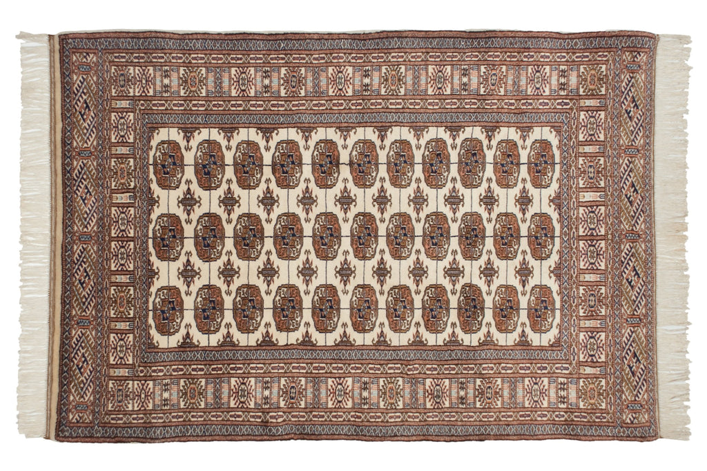 4x6.5 Vintage Fine Bokhara Rug