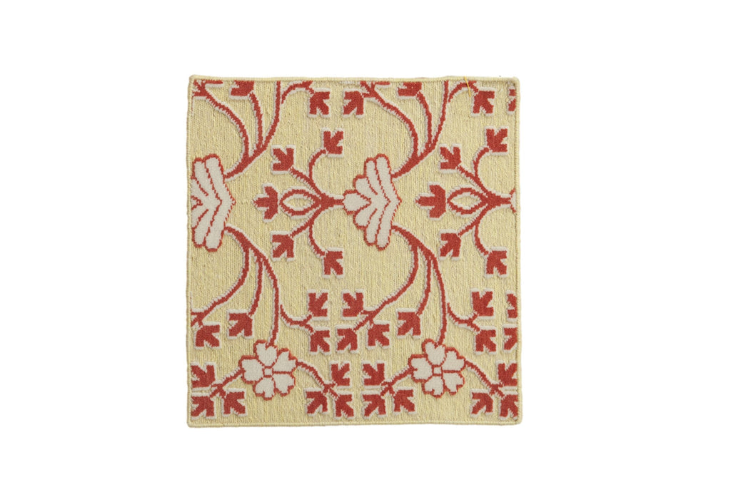 2x2 New Indian Samarkand Design Square Rug Mat
