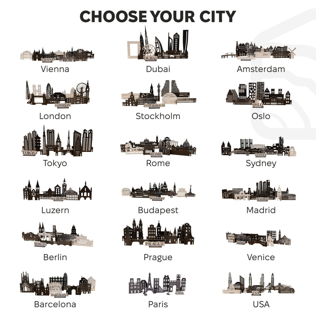 Wooden Travel Decor Memory City – Prague