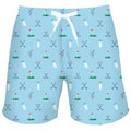 Men's Golf Blue Swim Shorts