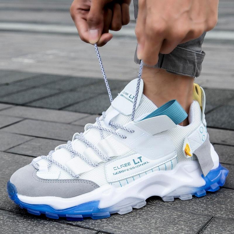Mens Running Multi Color Sneakers Mesh Breathable Outdoor Sport Walking Fashion Sneakers High Top Casual Shoes Athletic Walking Mesh Comfortable Sports Sneakers