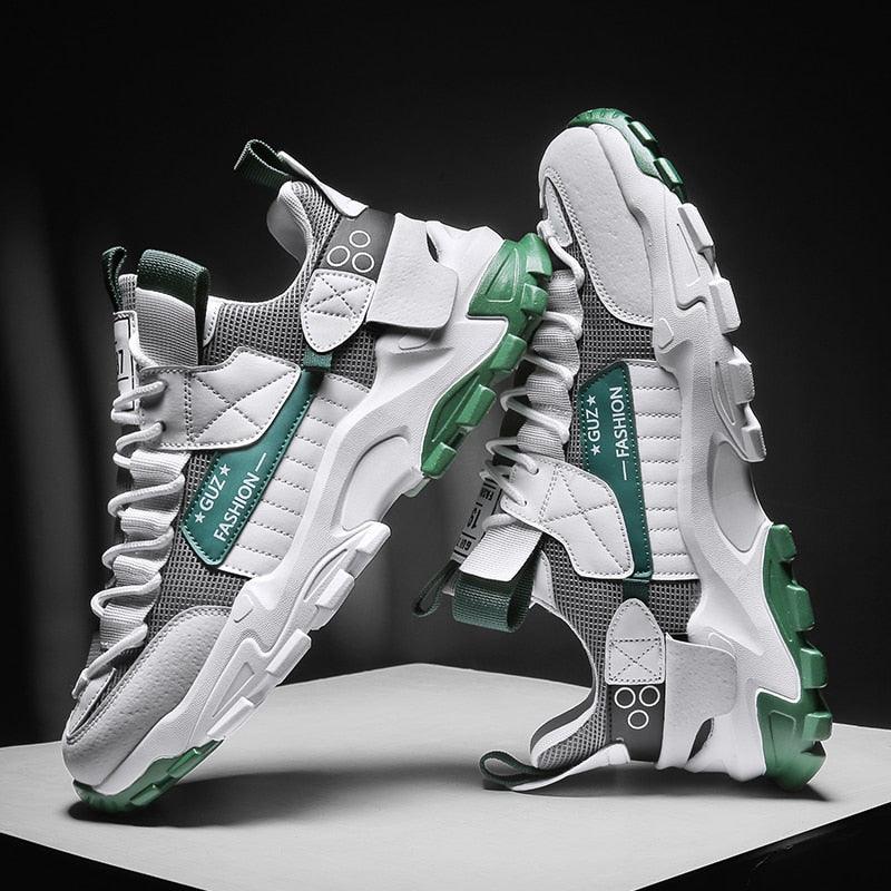 Mens Running Multi Color Sneakers Mesh Breathable Outdoor Sport Walking Fashion Sneakers High Top Casual Shoes Athletic Walking Mesh Comfortable Sports Sneakers