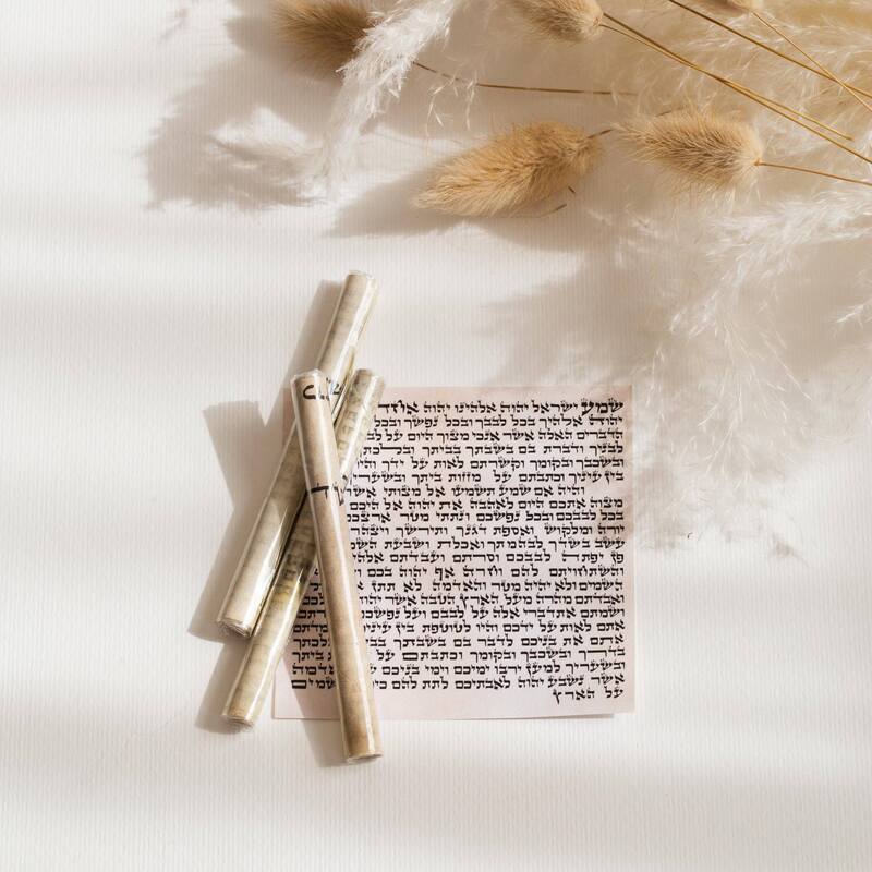 Kosher Mezuzah Scroll (3") – Perfect Fit for Compact 4" Mezuzah Cases