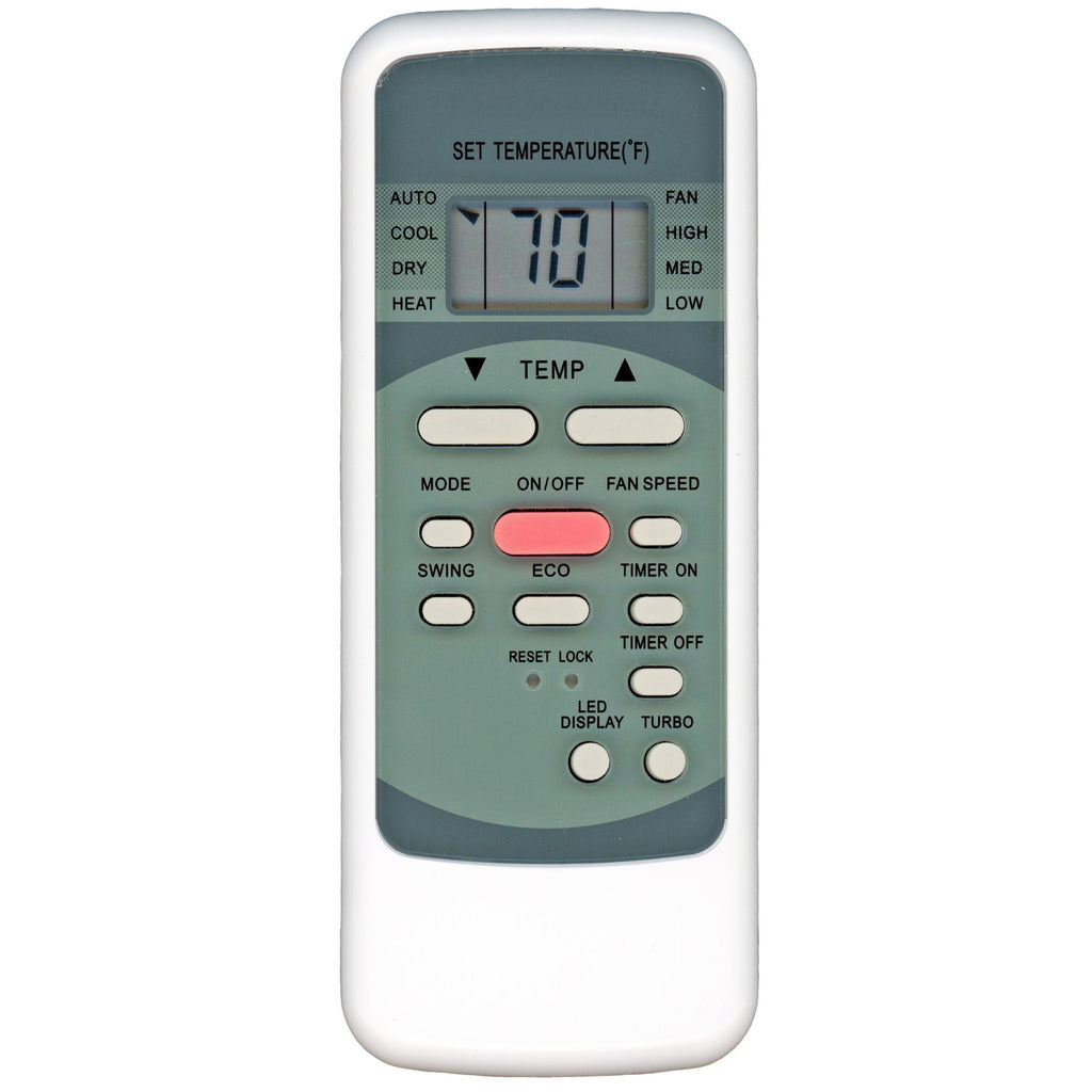 Substitute for Midea RG51F/EU1 Premium Mini Split Air Conditioner Remote Control - 17317000001294 [17317000A02500]
