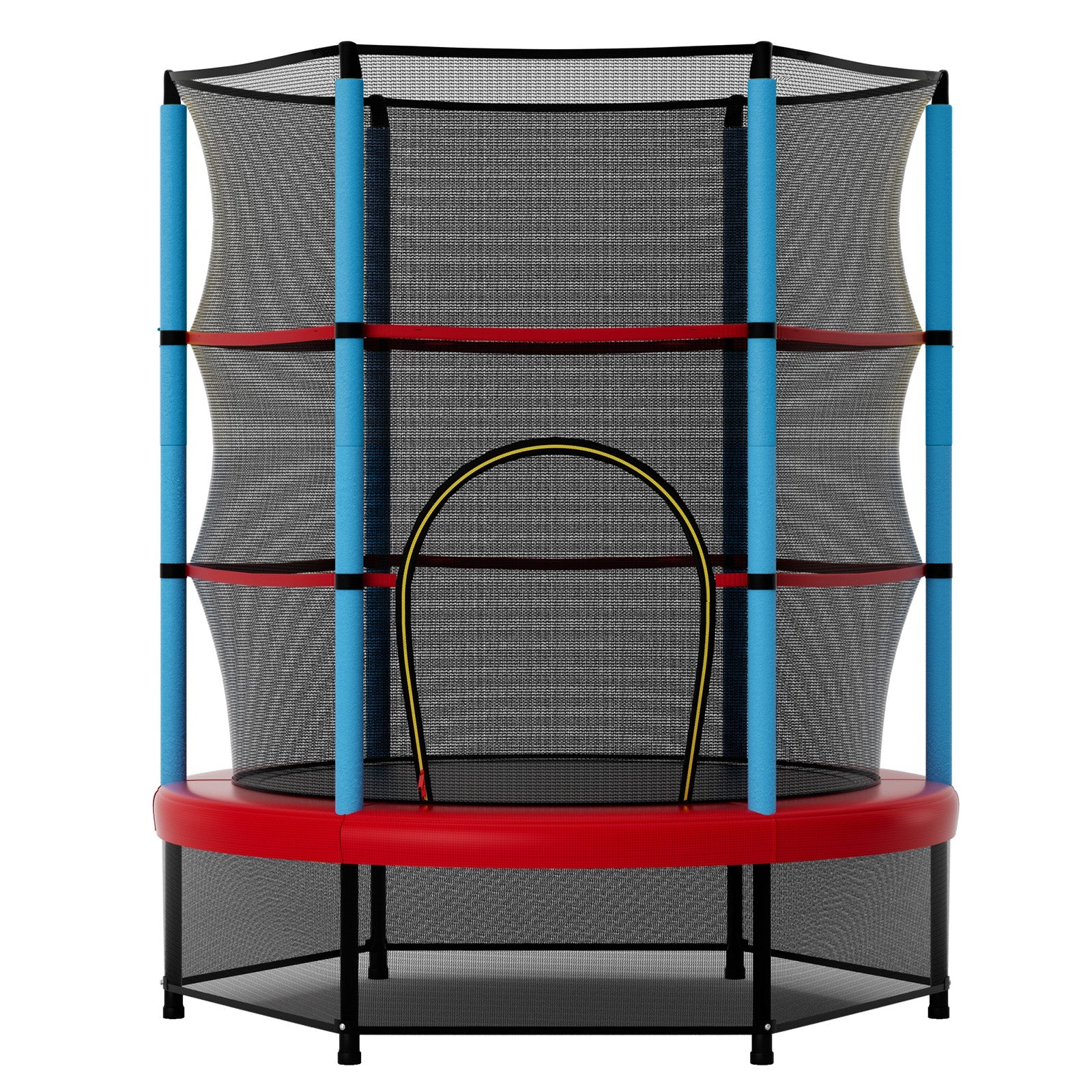 55 Inch Mini Trampoline for Kids with Safety Enclosure Net for Indoor Outdoor
