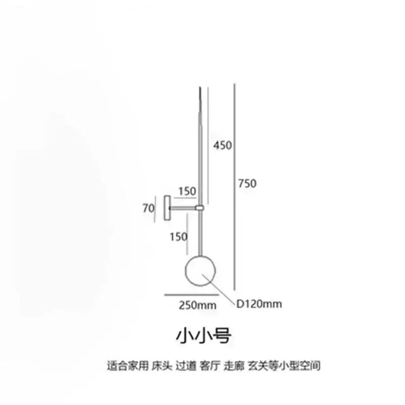 DecorBites™ Glass Ball LED Wall Light - Minimalist Nordic Design