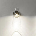Minimalist gold and clear acrylic wall mount lighting kitchen sconce
