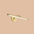 Minimalist gold brass led sconce bathroom vanity light