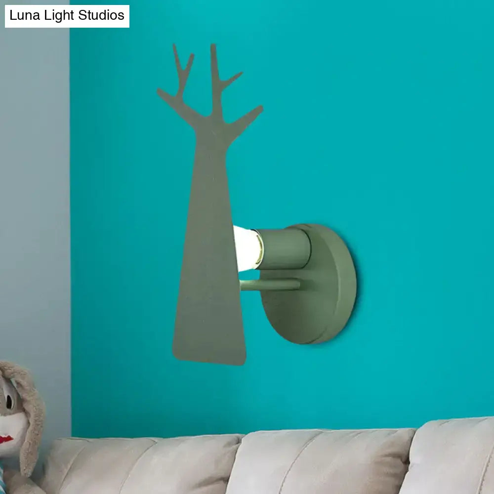 DecorBites™ Tree Wall Mount Light - Nordic Macaron Style - Green/Grey/White - Bedroom Lighting
