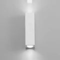 Minimalist white rectangle wall light – bedroom aluminum sconce
