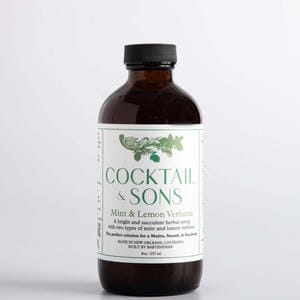Mint & Lemon Verbena Cocktail Syrup | Cocktail & Sons (8oz)