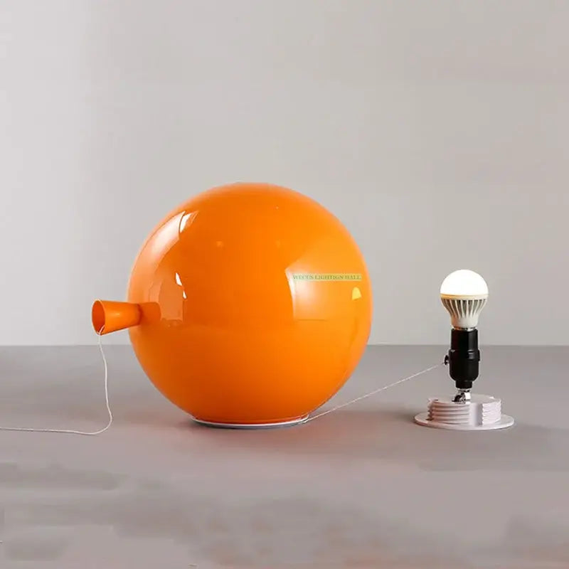 Modern balloon wall light yellow orange red bedroom sconce