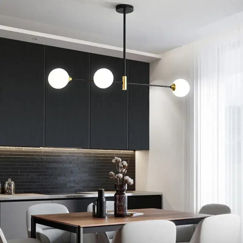 DecorBites™ Glass Ball Pendant Chandelier for Modern Home Decor and Lighting