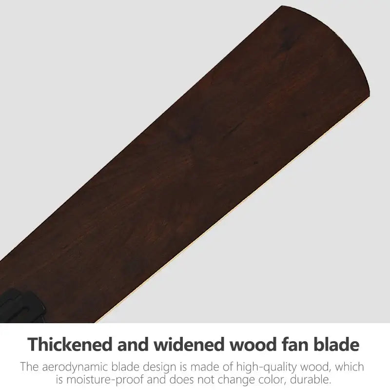 Modern black and wood ceiling fan light living room chandelier