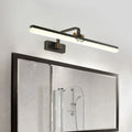 Modern black & brass wall vanity light metallic mirror cabinet bathroom