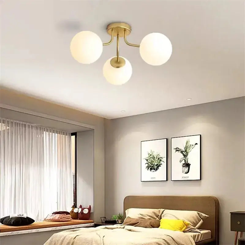 Modern black decorbites bubble glass led ceiling light living room