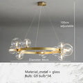 DecorBites™ Clear Glass Bubble Chandelier LED Hanglamp G9 Loft Deco Lighting
