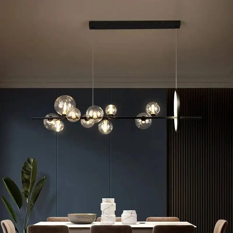 DecorBites™ Clear Glass Bubble Chandelier LED Hanglamp G9 Loft Deco Lighting