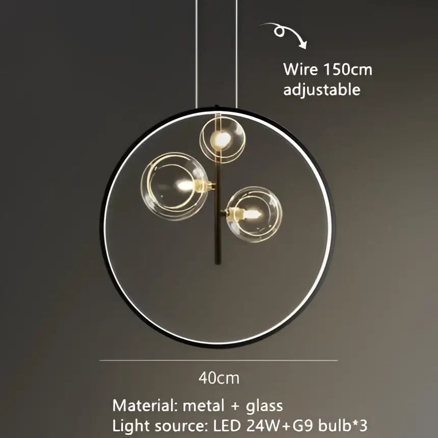 DecorBites™ Clear Glass Bubble Chandelier LED Hanglamp G9 Loft Deco Lighting