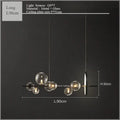 DecorBites™ Glass Bubble LED Ceiling Chandelier for Home, Modern Ring Hanging Light Fixtures