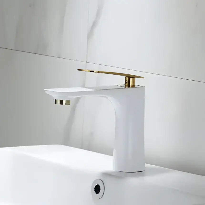 Modern black & gold basin faucet bathroom sink mixer tap