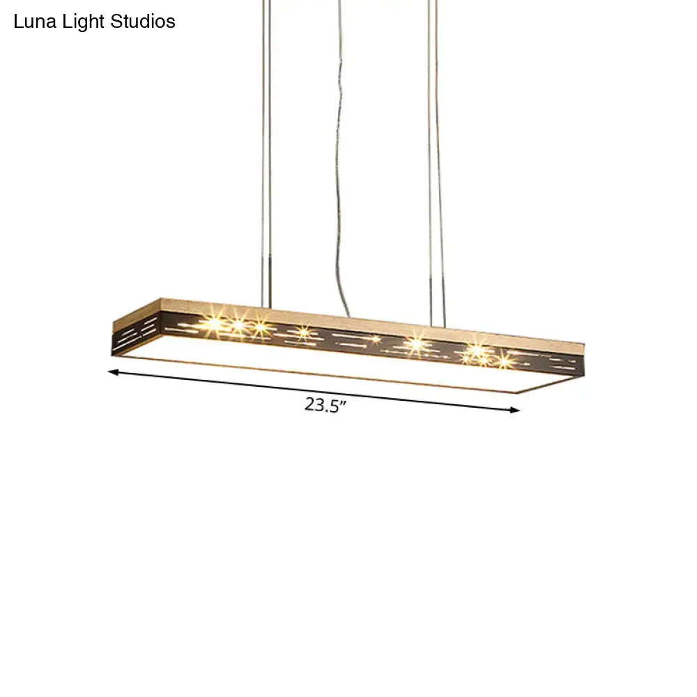 Modern black led pendant ceiling light for dining room 110v-120v