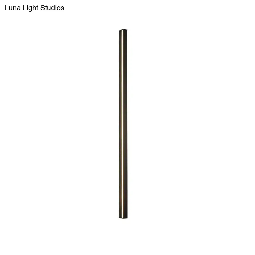 Modern black linear flush mount wall sconce – hallway light