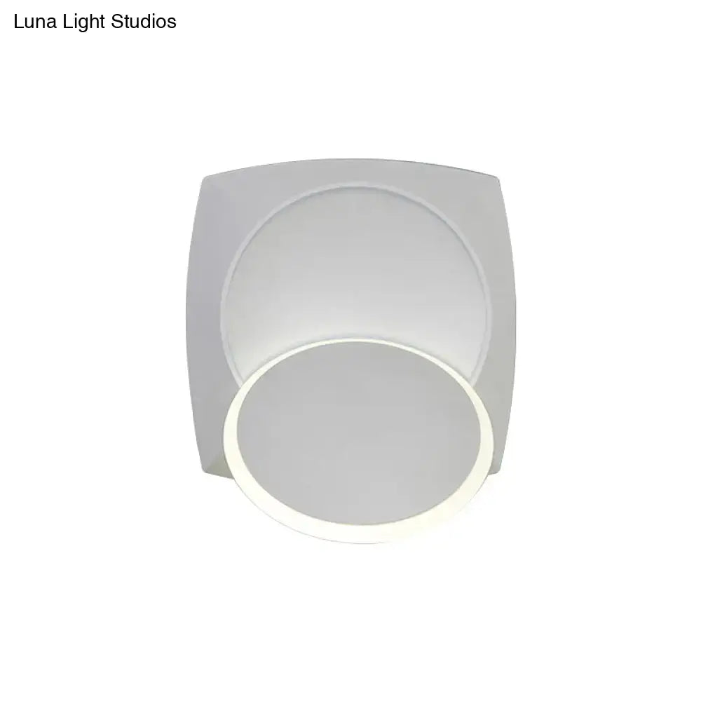 Modern black rotatable led wall sconce bedroom light fixture